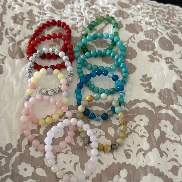 Source Unknown Colorful Beaded Bracelet Collection - Picture 2 of 2